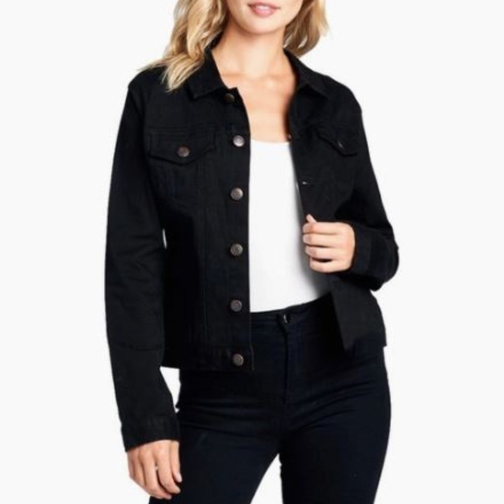 BLACK DENIM JEAN JACKET